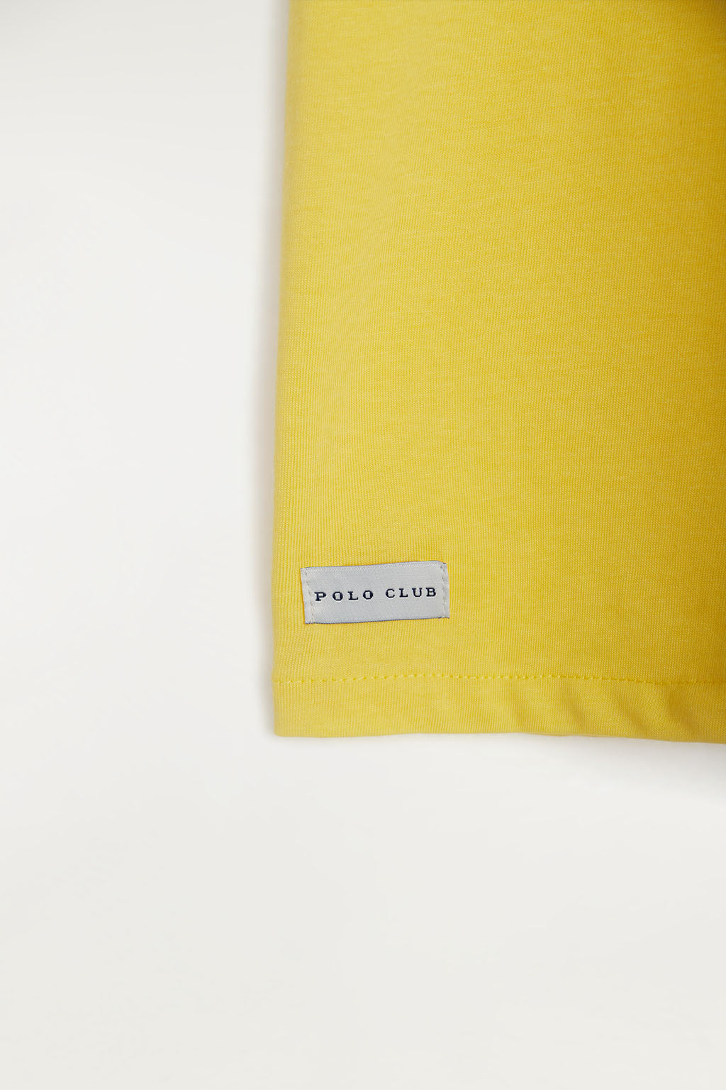 Camiseta de algodón orgánico amarilla con estampación frontal | MUJER  | POLO CLUB