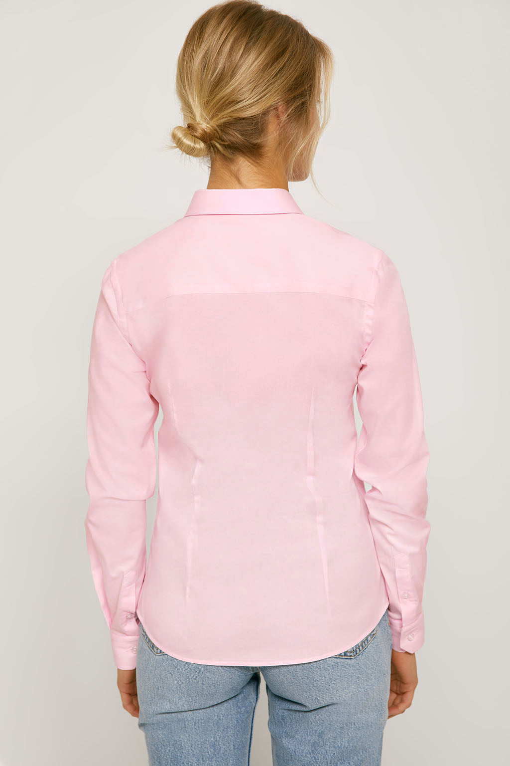 Camisa entallada blanca popelín logo bordado – Polo Club