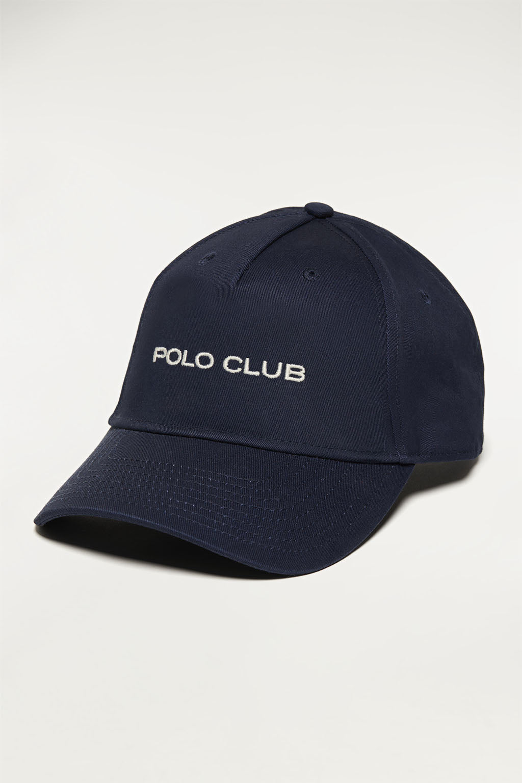Casquette de baseball bleu marine à logo brodé – Polo Club Europe