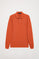 Caldera-red long-sleeve polo shirt with embroidered logo