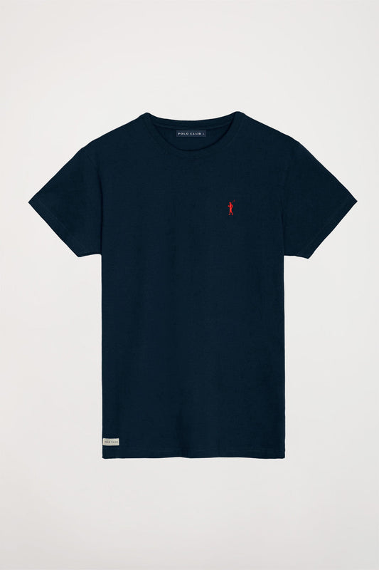 Kurzärmliges T-Shirt marineblau mit Rigby Go Logo