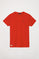 Rode T-shirt met Rigby Go-logo