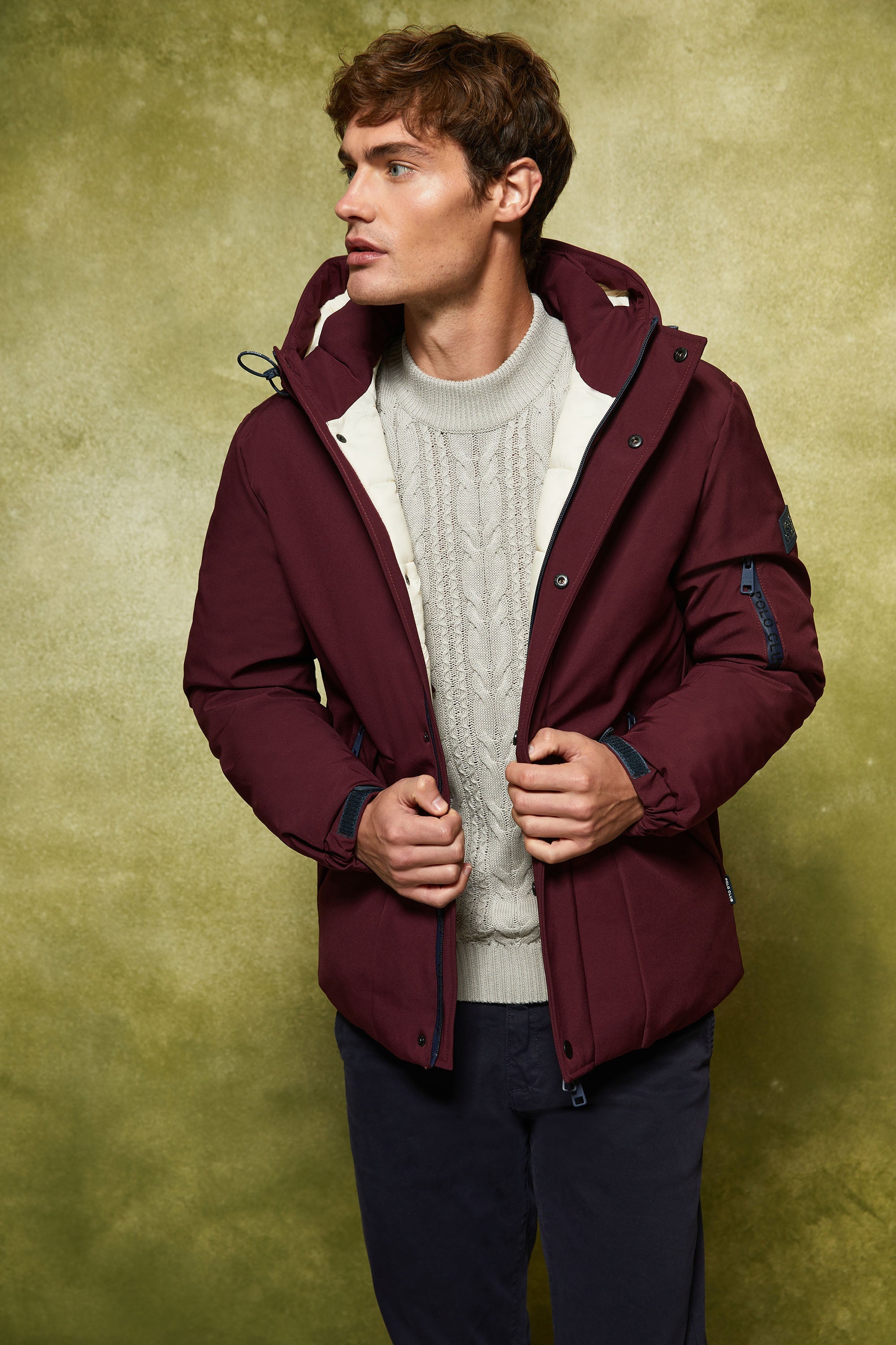 Maroon parka clearance jacket