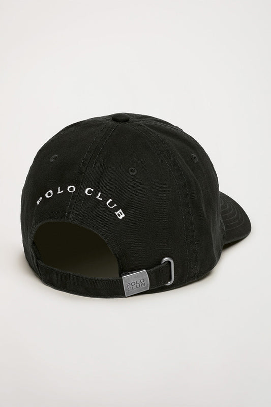Czarna czapka z wyszywanym logo Rigby Go