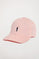 Baseballkappe rosa mit Rigby Go Logo-Stickerei