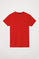 Maglietta basic rossa in cotone con logo Rigby Go