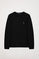 Basic zwarte T-shirt met lange mouwen met Rigby Go-logo