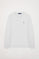 T-shirt basique à manches longues avec logo Rigby Go blanc