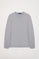 Basic grijze T-shirt met lange mouwen met Rigby Go-logo