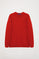 Uniwersalna czerwona bluza z okrągłym dekoltem i logo Rigby Go