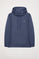 Sweatshirt denimblau mit Kapuze, Taschen und Rigby Go Logo