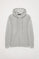 Sweatshirt grau meliert mit Kapuze, Reißverschluss und Rigby Go Logo