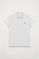 Biała koszulka polo pique z krótkim rękawem z logo Rigby Go