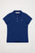 Kurzärmliges Piqué-Poloshirt königsblau mit Rigby Go Logo