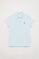 Błękitna koszulka polo pique z krótkim rękawem z logo Rigby Go