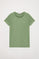 T-shirt basique à manches courtes avec logo Rigby Go vert boue
