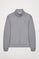 Offenes Sweatshirt grau mit hohem Kragen und Rigby Go Logo