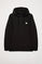 Sweat-shirt noir à capuche et détail Polo Club