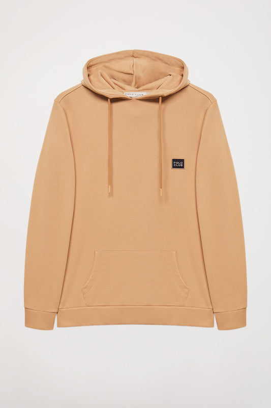 Bruine hoodie met Polo Club-detail