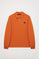 Orange long-sleeve polo shirt with Polo Club detail