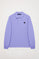 Lavender-blue long-sleeve polo shirt with Polo Club detail