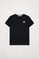 Organiczna koszulka Neutrals kids w kolorze czarnym z krótkim rękawem i logo