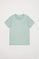 Organisches kurzärmliges T-Shirt “Neutrals kids” Neutrals pudergrün mit Logo