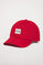 Cappellino rosso con etichetta Polo Club