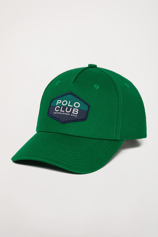 Cappellino stile baseball verde con logo