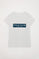 Witte T-shirt met Polo Club-blokprint