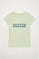 Lichtgroene T-shirt met Neword Polo Club-print