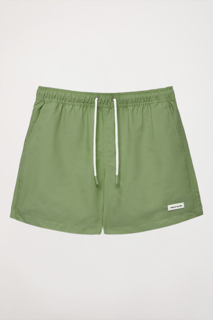 Soft-green swim shorts with Polo Club detail