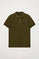 Olive-green short-sleeve polo shirt with Polo Club detail