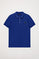 Royal-blue short-sleeve polo shirt with Polo Club detail