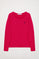 Basic fuchsia T-shirt met lange mouwen met Rigby Go-logo