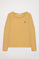 Basic camelkleurige T-shirt met lange mouwen met Rigby Go-logo