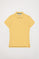 Yellow short-sleeve pique polo shirt with Polo Club logo