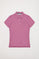 Koszulka polo pique w kolorze lila z krótkim rękawem z logo Polo Club