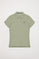 Jade-green short-sleeve pique polo shirt with Polo Club logo