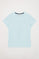 Kurzärmliges Basic-T-Shirt himmelblau mit Polo Club-Logo
