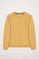 Basic camelkleurige sweater met ronde hals en Polo Club-logo