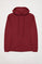 Bordeaux hoodie met zakken en Polo Club-logo