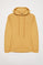 Sudadera de capucha y bolsillos color camel con logo Polo Club