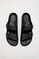 Bio-Sandalen mit Schnalle schwarz für Damen