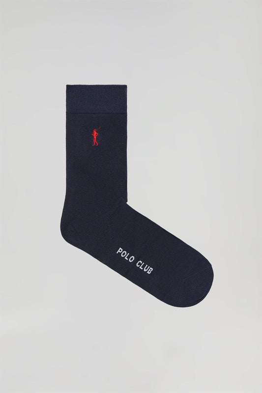 Pack mit zwei Paar Socken marineblau mit Rigby Go Logo