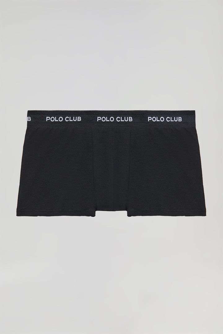 Boxer negro con logotipo Polo Club