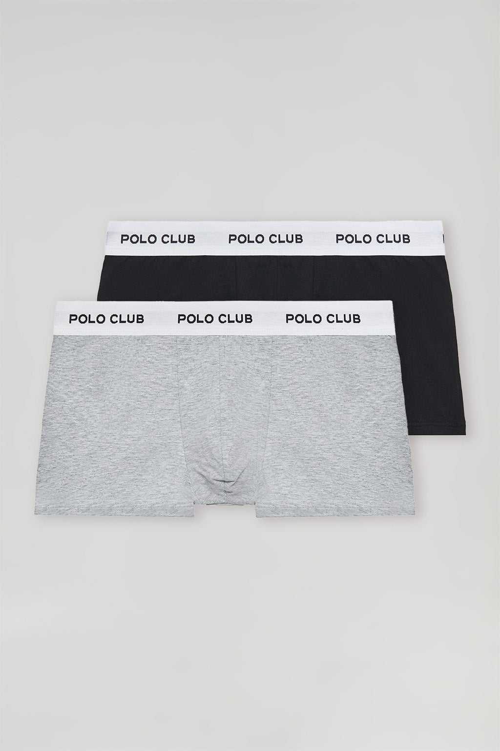 Lot de deux boxers blanc et noir avec logo Polo Club Polo Club