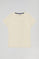 Camiseta beige con print icónico Polo Club