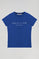 T-shirt bleu royal avec imprimé signature Polo Club