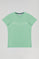 Turquoise T-shirt met kenmerkende Polo Club-print